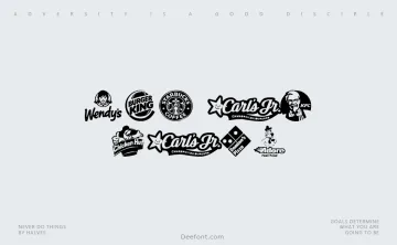 Fast Food logos Font