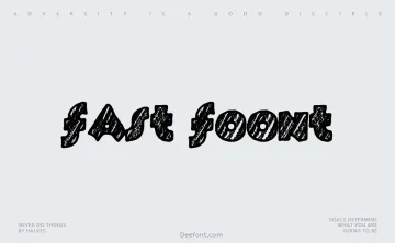 Fast Foont Font