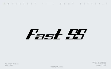 Fast SS Font