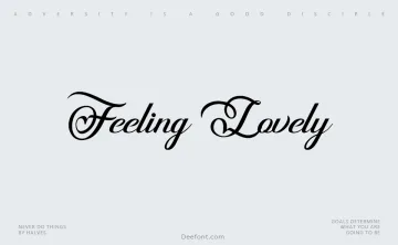 Feeling Lovely Font