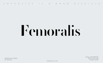 Femoralis Font