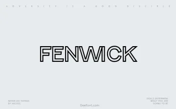 Fenwick Font