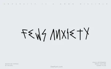 Fews Anxiety Font