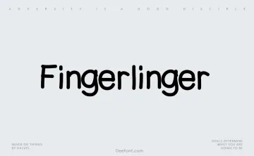 Fingerlinger Font