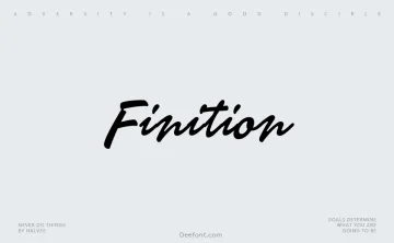 Finition Font