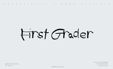 First Grader Font