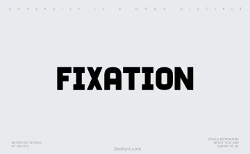 Fixation Font Family