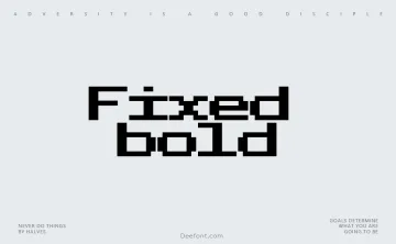 Fixed Bold Font