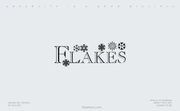 Flakes Font