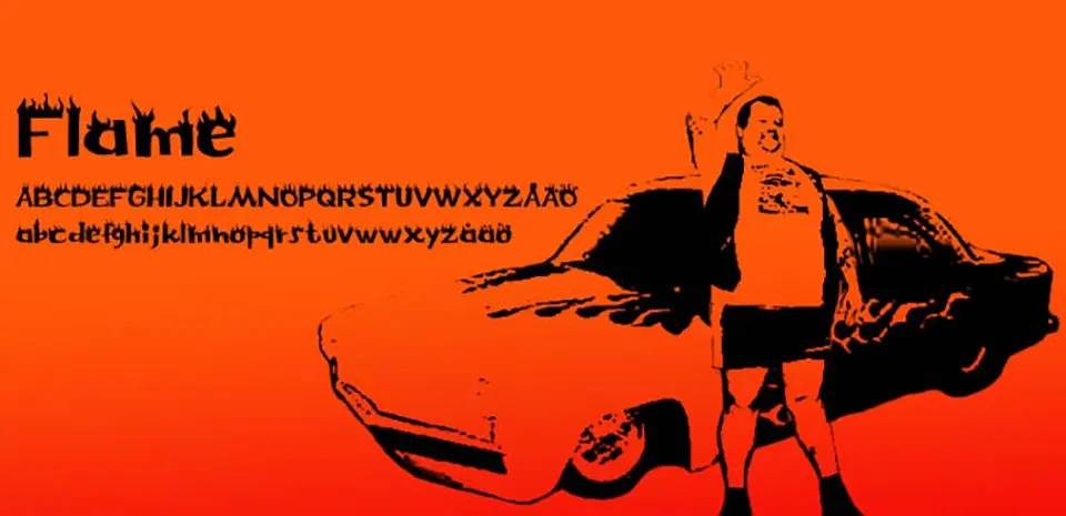 Flame Font