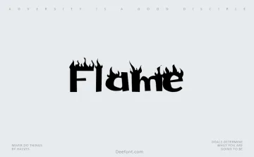 Flame Font
