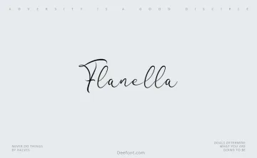 Flanella Font