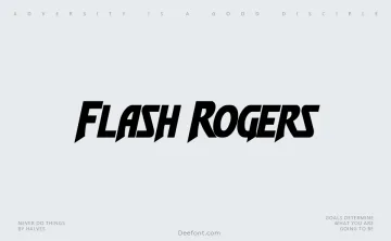 Flash Rogers Font