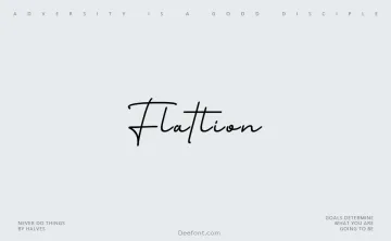 Flatlion Font