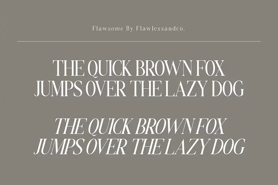 Flawsome Font