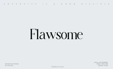 Flawsome Font