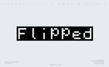 Flipped Font