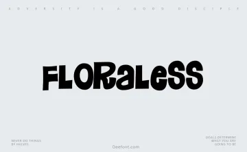 Floraless Font