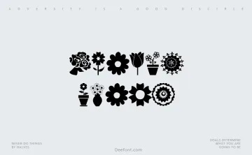 Flower Icons Font