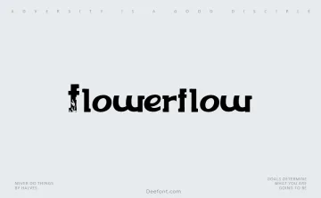 Flowerflow Font