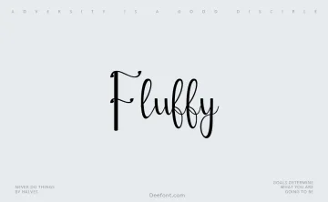 Fluffy Font