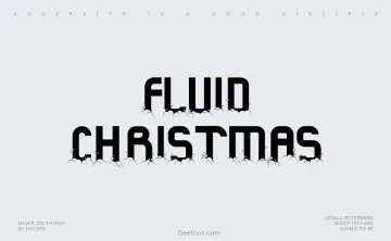 Fluid Christmas Font