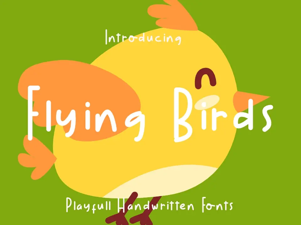 Flying Birds Font
