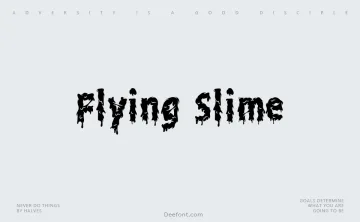 Flying Slime Font
