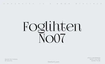 Foglihten No07 Font