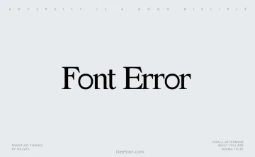 Font Error Font