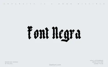 Font Negra Font