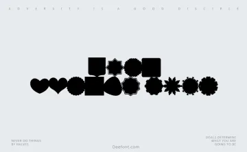 Font Shapes 2019 Font