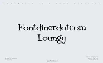 Fontdinerdotcom Loungy Font