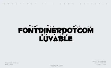 Fontdinerdotcom Luvable Font