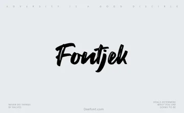 Fontjek Font