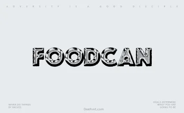 Foodcan Font