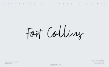 Fort Collins Script Font