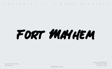 Fort Mayhem Font
