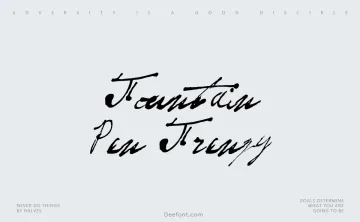 Fountain Pen Frenzy Font