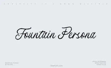 Fountain Persona Font