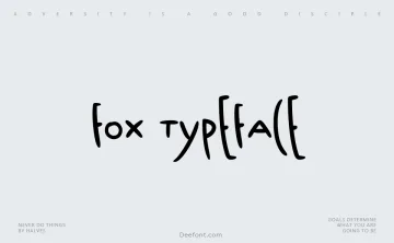 Fox Typeface Font