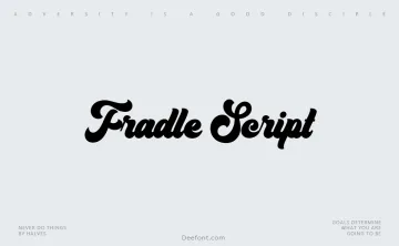 Fradle Script Font