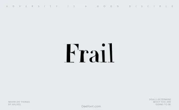 Frail Font