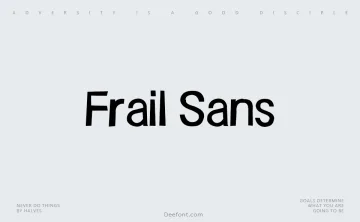 Frail Sans Font