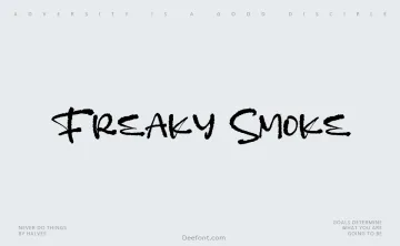 Freaky Smoke Font