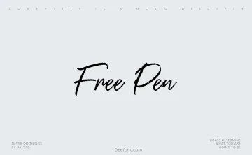 Free Pen Font