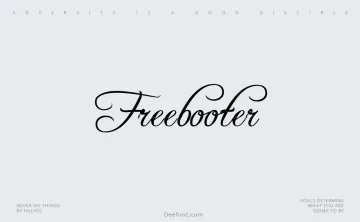 Freebooter Script Font