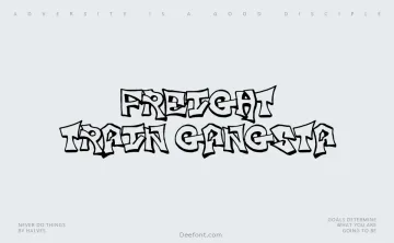 Freight Train Gangsta Font