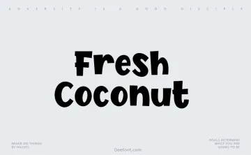 Fresh Coconut Font