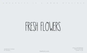 Fresh Flowers Font